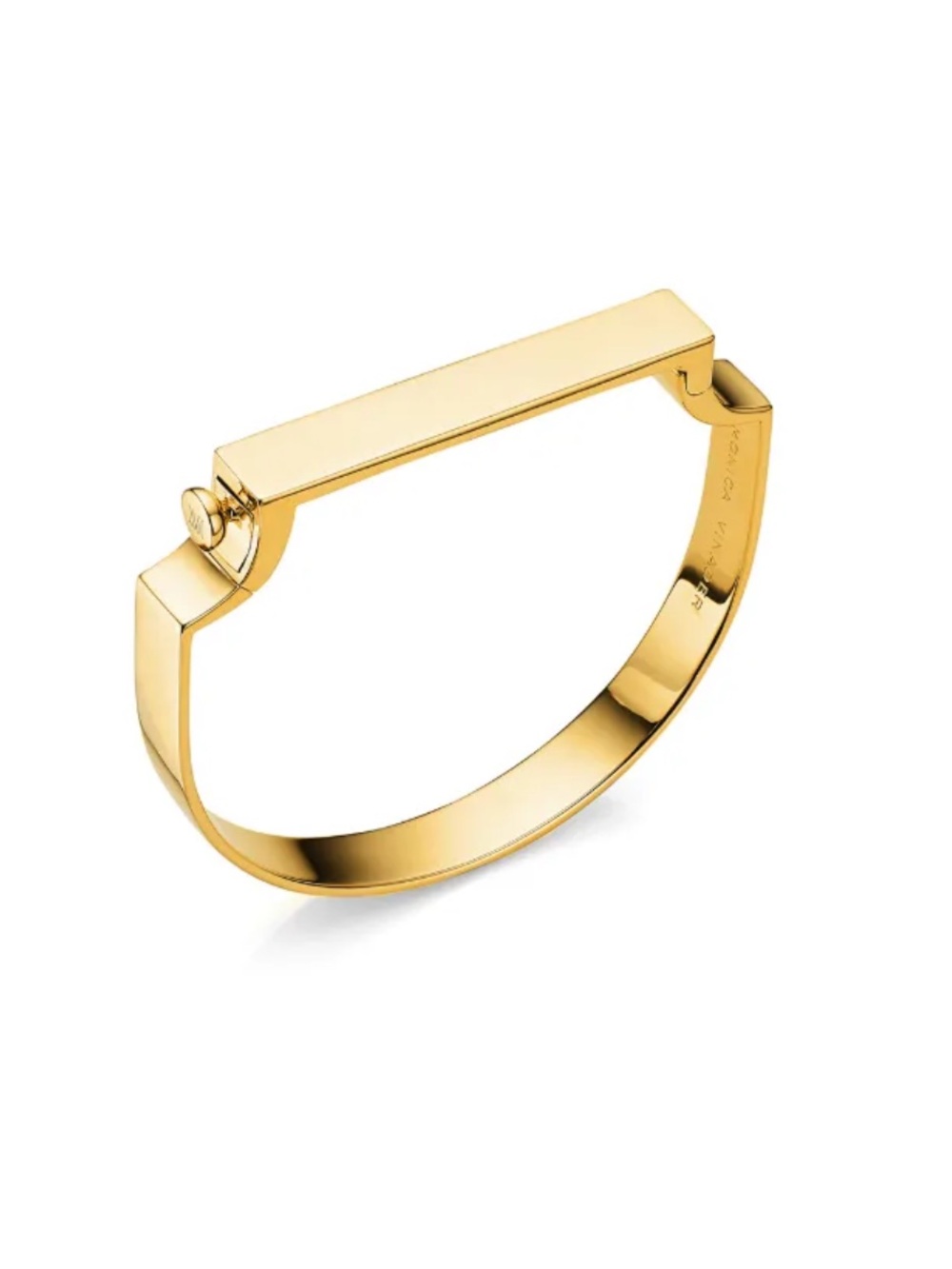 Monica Vinader Signature Bangle, Gold